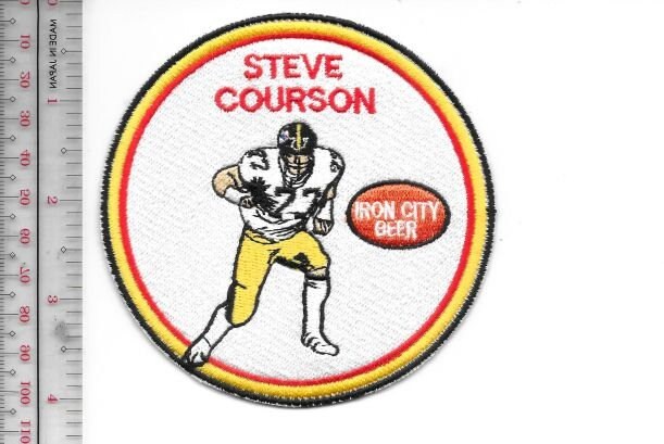 Beer Football Pittsburgh Steelers Steve Courson &amp; Iron City Beer NFL Pro... - $9.99