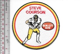 Beer Football Pittsburgh Steelers Steve Courson &amp; Iron City Beer NFL Promo Patch - £7.96 GBP