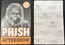 PHISH OTTO Cloth After Show Pass from the 1998 Story of the Ghost Tour - £6.85 GBP