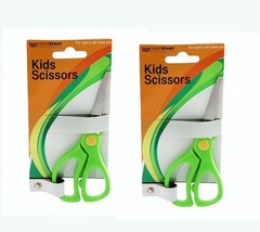 Little Girls Scissors Smart Start Kids 5 Inch Blunt Scissors Green 2 pcs - $159.40 MXN