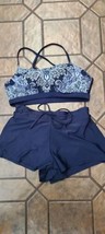 Kona Sol Women&#39;s Square Neck Bandeau Bikini Top 2 piece Swimsuit Size XL(16-18) - £11.62 GBP