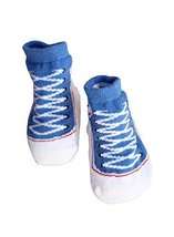 Toddler Non-Slip Infant Socks/Baby Stockings/Newborn Infant Shoes Blue