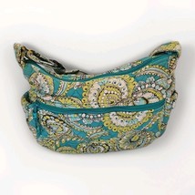 Vera Bradley Retired Teal Peacock Maggie Purse Handbag Shoulder Hobo Bag - $257.79 MXN