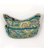 Vera Bradley Retired Teal Peacock Maggie Purse Handbag Shoulder Hobo Bag - $256.24 MXN