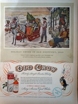 Old Crow Holiday Cheer Magazine Advertising Print Ad Art 1952 - £4.71 GBP
