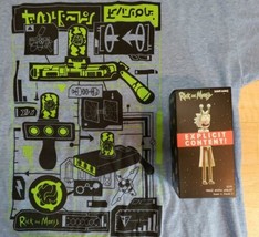 Rick and Morty Loot Crate Lot Figurine T Shirt Mens Sz 2XL Peace Among T... - $26.44