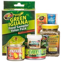 VIEW ZOO MED GREEN IGUANA FOODS SAMPLER VARIETY VALUE PACK TROPICAL FRUIT  - £20.26 GBP