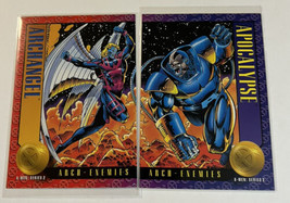 Marvel  1993 2 Card Set Archangel vs Apocalypse X-Men Series II  #37-38 - £14.30 GBP
