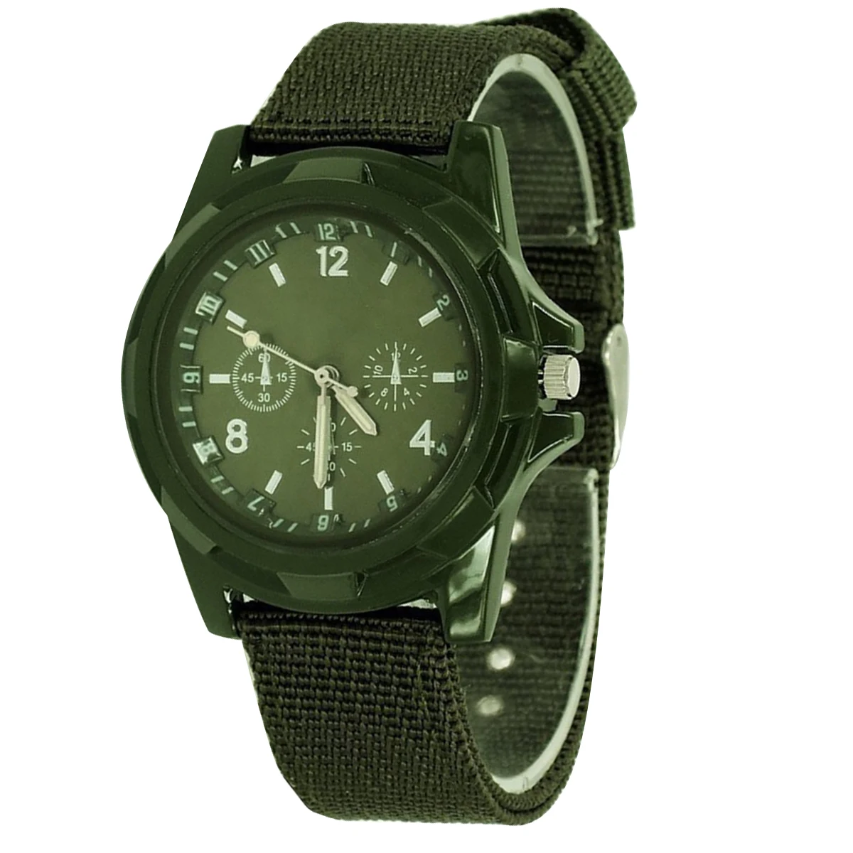 Men Watch Army Soldier Military Canvas Strap Fabric Analog Wrist Watches... - $14.94