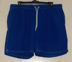 NEW MENS LANDS&#39; END DEEP SEA BLUE SWIM TRUNKS   SIZE XL (40/42) - £21.65 GBP