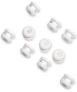 10 WHITE Stayput Knobs, for Canvas Boat Cover, Bungee Shock Cord Loops T... - £12.60 GBP