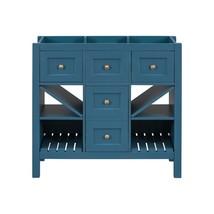 36&quot; Solid Wood Bathroom Vanity with 5 Drawers - $317.99