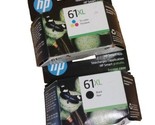 Genuine HP 61XL Combo Ink Cartridges 61xl Black Noir 61xl Tri-Color Tric... - £52.30 GBP