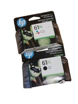 Genuine HP 61XL Combo Ink Cartridges 61xl Black Noir 61xl Tri-Color Tric... - £51.48 GBP