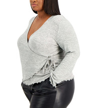 Rebellious One Trendy Plus Size Hacci Wrap Sweater, Choose Sz/Color - £19.61 GBP