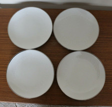 Noritake Ivory China Montblanc 7527 Bread and Butter Plates Flowers Set of 4  - £31.72 GBP