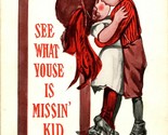 Vtg Cartolina Circa 1930 Non Usato - &quot; See What Youse È Missin&#39; Bambino &quot; - £6.21 GBP