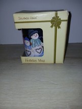 Christmas House Royal Norfolk Holiday Mug 12oz Snowman Family 5in×3in 10in NIB - £11.23 GBP