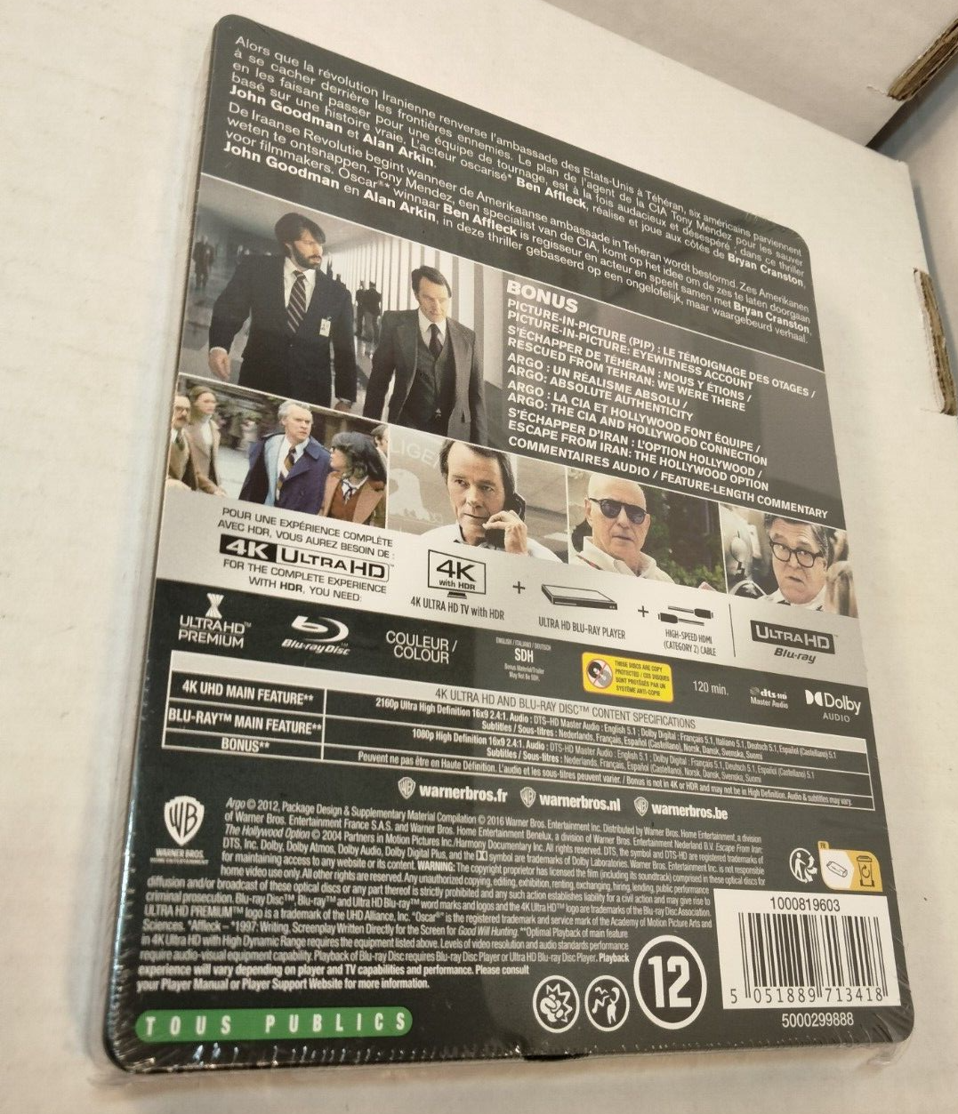 Argo  4K UHD/Blu-ray Steelbook - EU IMPORT - NEW - Box Shipping with Tracking Item image 11