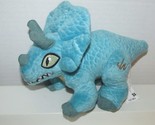 Universal Studios Jurassic World movie blue plush Triceratops dinosaur H... - £7.82 GBP