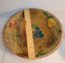 Primitive Wood Bread Bowl 12 Inch image 2