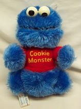 VINTAGE Hasbro Softies Sesame Street COOKIE MONSTER 10&quot; Plush STUFFED AN... - £15.82 GBP