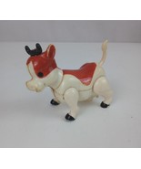 Vintage Fisher Price Little People Poseable Farm Cow Made In Hong Kong - $6.71 CAD