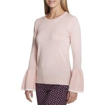 Tommy Hilfiger Bell Sleeve Lightweight Pullover Colorblock Pink Sweater XL - $33.00