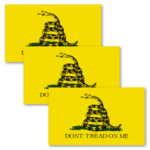 Anley 5&quot;x3&quot; Don&#39;t Tread on Me Decal - Car Reflective Bumper Stickers (3 ... - £5.53 GBP