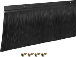 Uxcell Door Brush Bottom Sweep H-Shape Aluminum Alloy Base, 35-Inch L, Black - $70.92