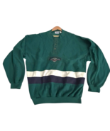 Denim Express Competition Field Sports Green Henley Sweatshirt  XL Rugby... - $872.59 MXN