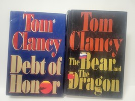Tom Clancy Book Lot - Debt Of Honor &amp; The Bear And The Dragon - £6.09 GBP