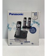Panasonic KX-TGE433 Black Cordless Phone with  Answering Machine- 3 Hand... - €51,34 EUR