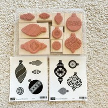 2 New Stampin Up Ornament Keepsakes Cling Rubber Stamp Sets 1&amp;2 Christmas - £15.78 GBP