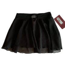 Girls Mirella Swirl Buckle Skirt Black Small (4-6) New with Tags - $9.49