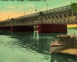 Girard Avenue Bridge Philadelphia Pennsylvania PA 1914 DB Postcard - $3.91