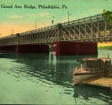 Girard Avenue Bridge Philadelphia Pennsylvania PA 1914 DB Postcard - £3.08 GBP