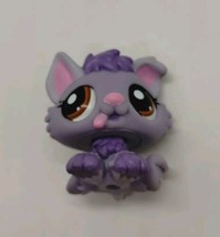 Littlest Pet Shop LPS #1752 Husky Puppy Dog Purple With Brown Eyes - £7.78 GBP