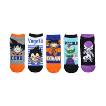 Dragon Ball Z Character Variety 5-Pair Pack of Low Cut Socks Multi-Color - £19.96 GBP