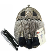 Men&#39;s Scottish Kilt Dress Sporran Rampant Lion Cantle &amp; Tassels Caps (fr... - €110,87 EUR
