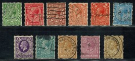 Great Britain Sc# 159-162 i &amp; ii, 163-167, 172 used King George V (1912) Postage - £14.86 GBP