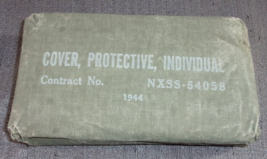 Vintage WWII Blister Gas Cover Protective Individual Dated 1944 NOS 8X4 - $18.62