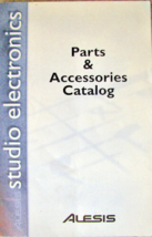 Alesis Parts &amp; Accessories Catalog, Original 1998, Alesis Studio Electro... - $14.84