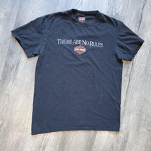 There Are No Rules Black Harley-Davidson Tshirt Size Med Lawrence Kansas... - $14.84