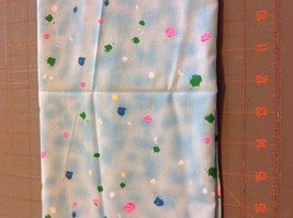 fabric Paint Spots on Blue 42&quot; x 28&quot; - $4.45
