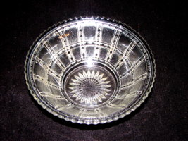 Vintage Imperial Glass Crystal 7&quot; x 2 3/4&quot; Round Bowl Textured Candy Dish - £14.90 GBP