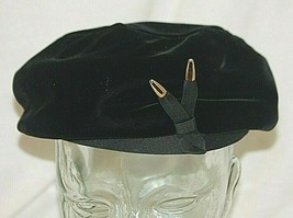 Style Kraft Ladies Beret Black Hat Union Made 172534 Vintage MCM - $29.69