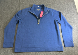 LILLY PULITZER LUXLETIC ASHLEE HALF ZIP 1/2 PULLOVER LOW TIDE NAVY XL NW... - $98.94