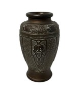 Vintage Vase Tokanabe Clay Pottery Japan Art Deco Birds Textured Bird Bug - $1,013.06 MXN