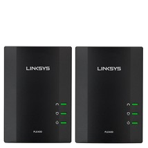 Linksys Powerline AV 1-Port Network Adapter Kit (PLEK400) - £90.35 GBP